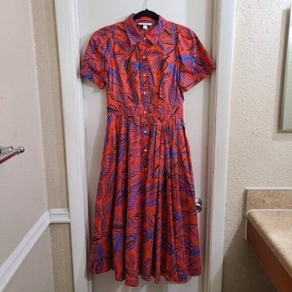 Alexis Dresses & Skirts - Alexis x Target Midi Shirt Dress Size S Tropical Leaf